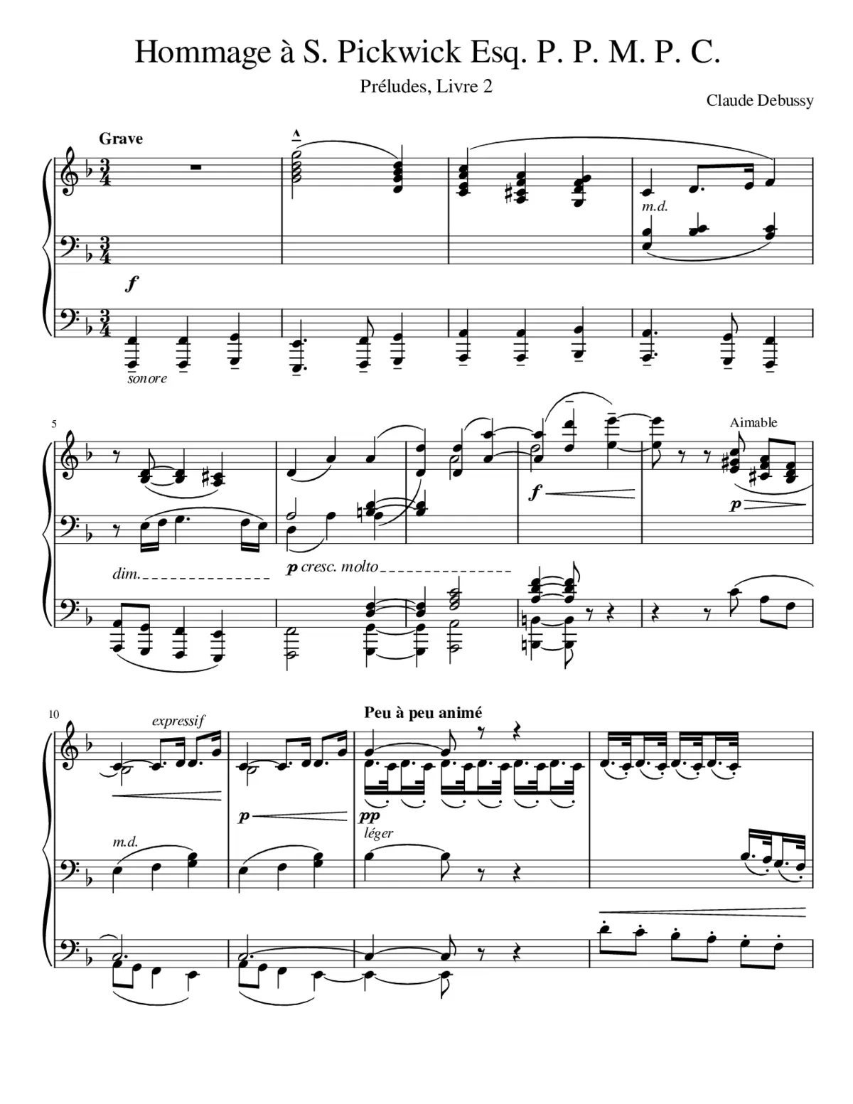 Préludes Livre 2 - Page 1