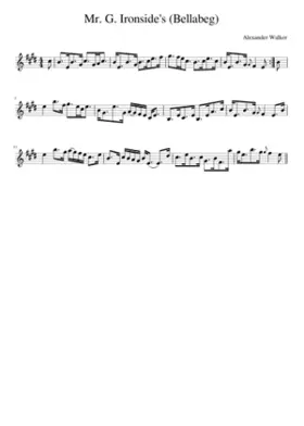 Mr. G. Ironside's (Bellabeg)
