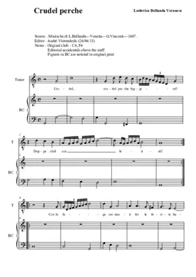 Crudel perche fuggisti