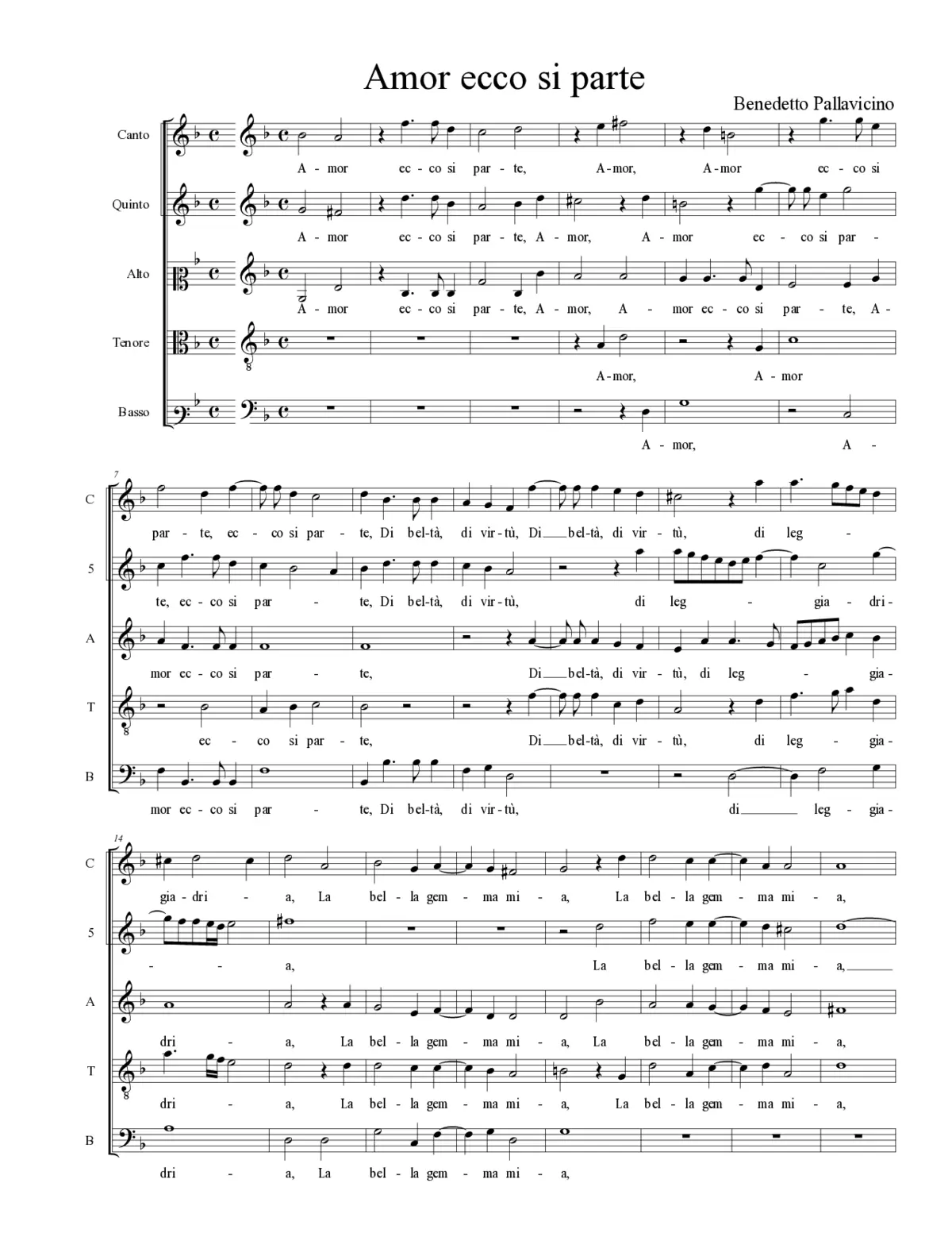 Amor ecco si parte - Page 1