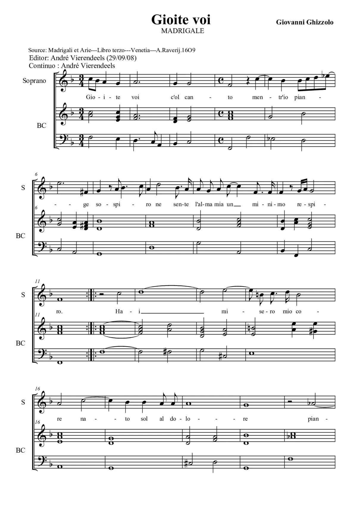 Gioite voi - Page 1