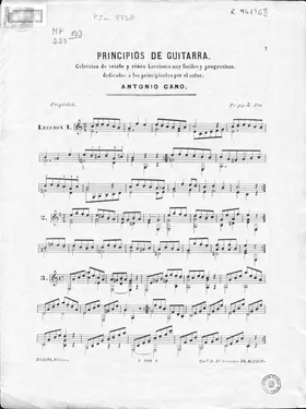 Principios de guitarra