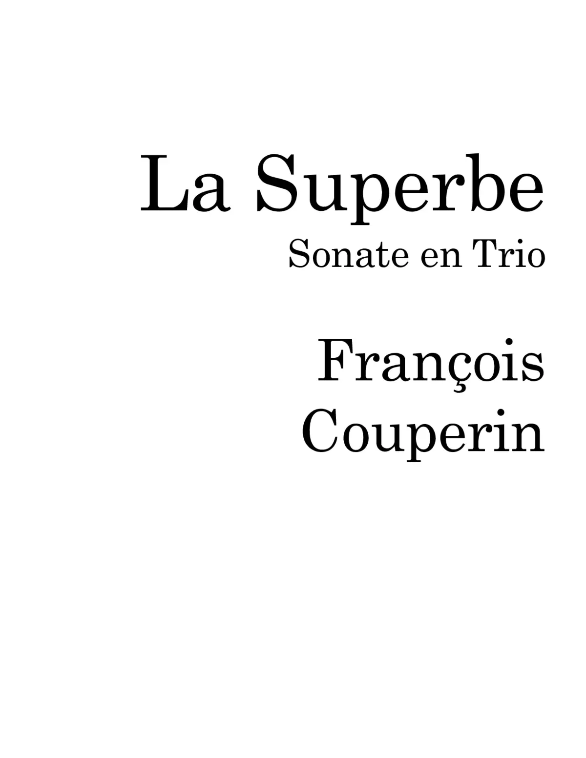 La Superbe - Page 1