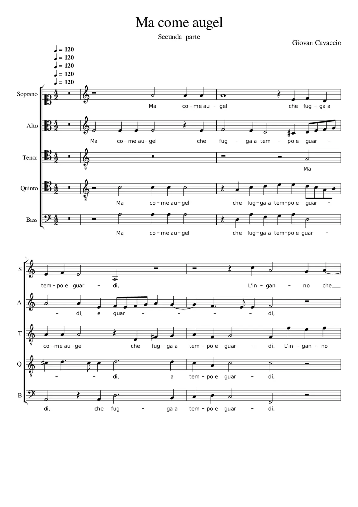 Fui..(seconda parte) Ma come augel - Page 1