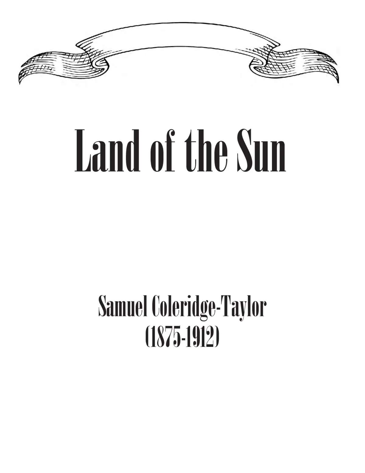 Land of the Sun - Page 1