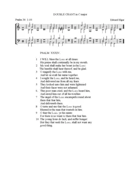 Double chant in C major