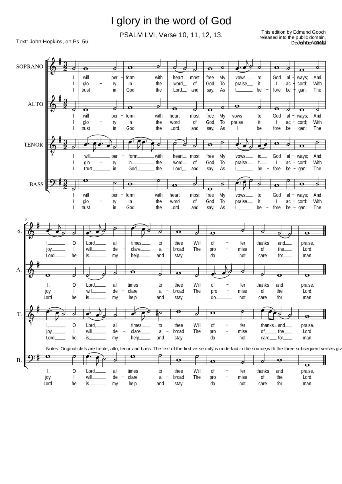 I glory in the word of God - Page 1