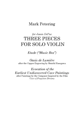 Three Pieces for Solo Violin