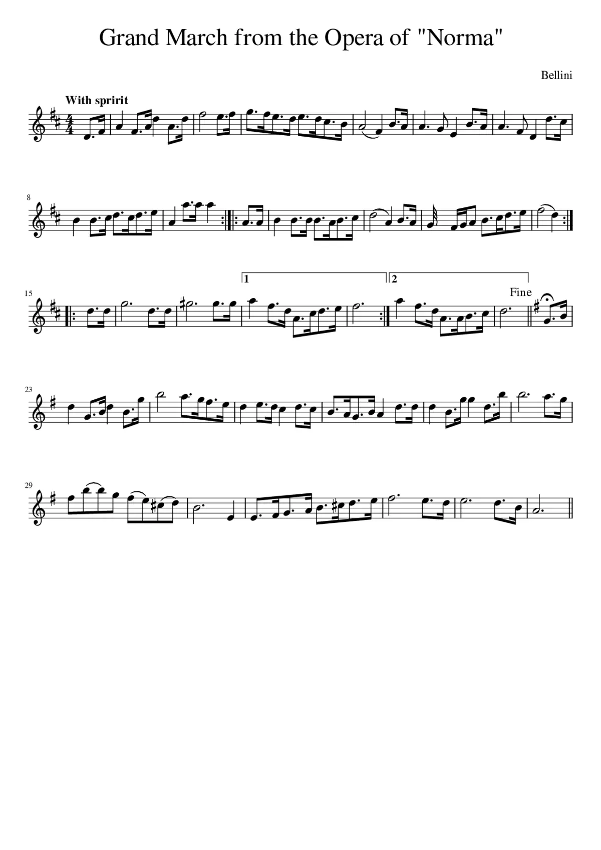 Grand March from the Opera of Norma - Page 1