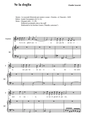 Se la doglia e'l martire