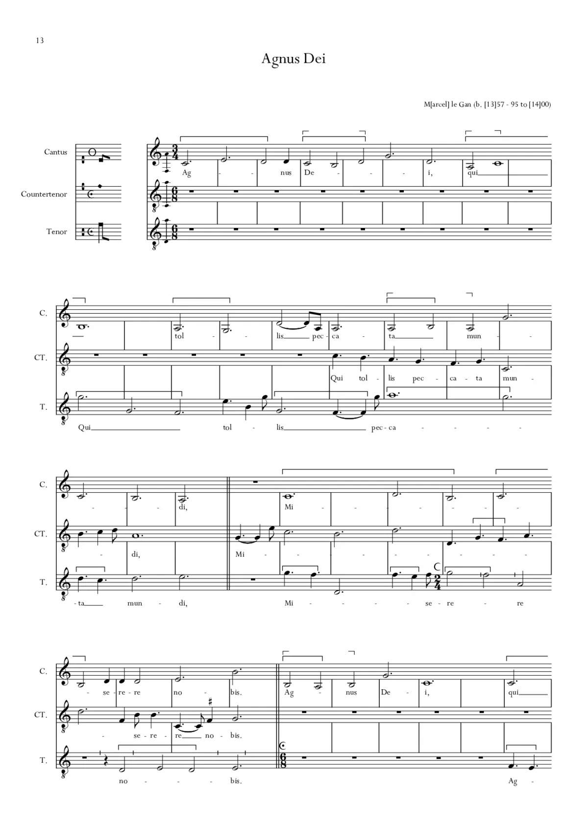 Agnus Dei - Page 1