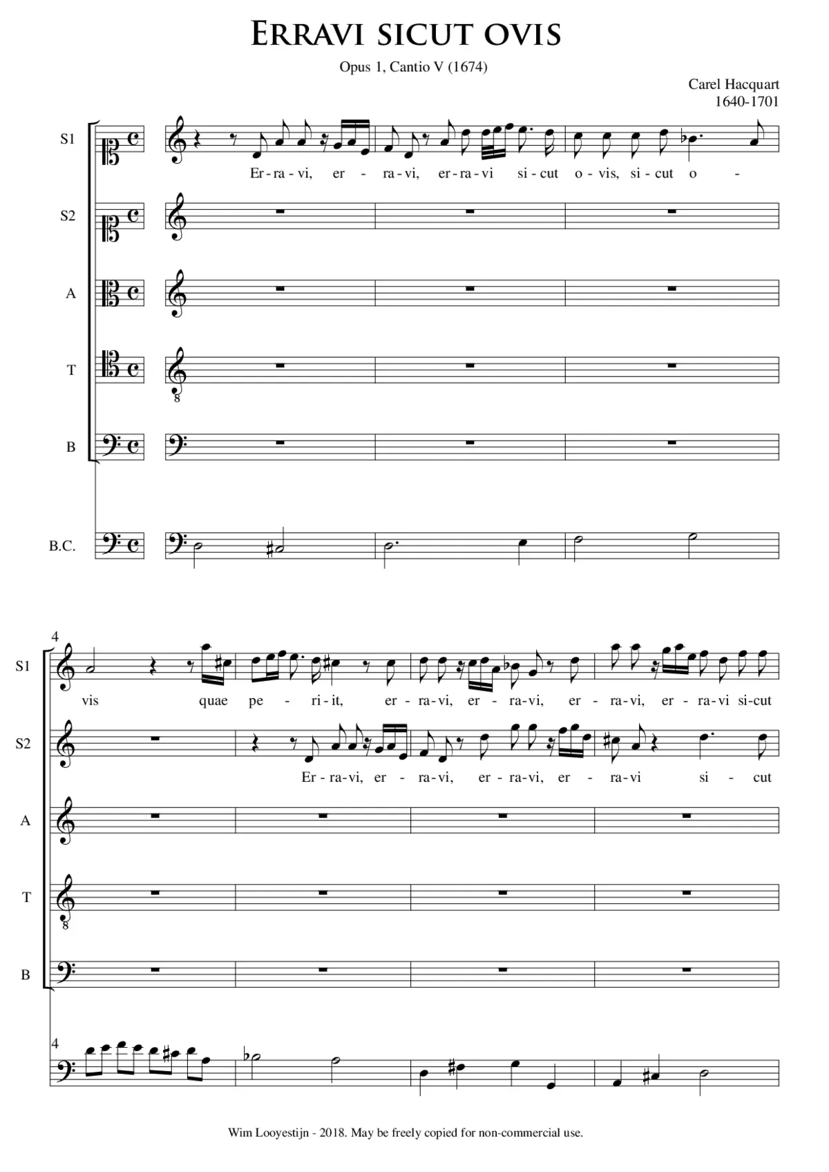 Erravi sicut ovis - Page 1