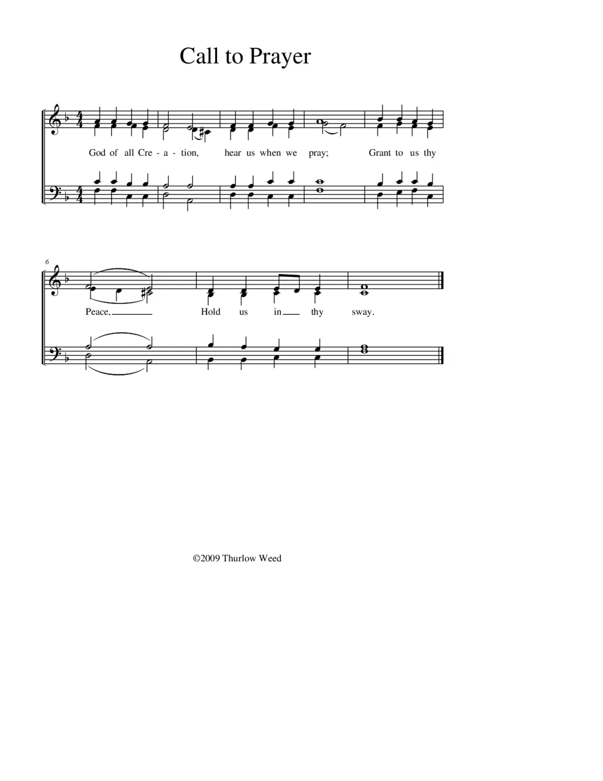 Call to Prayer - Page 1