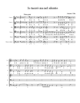 Io tacerò ma nel silentio