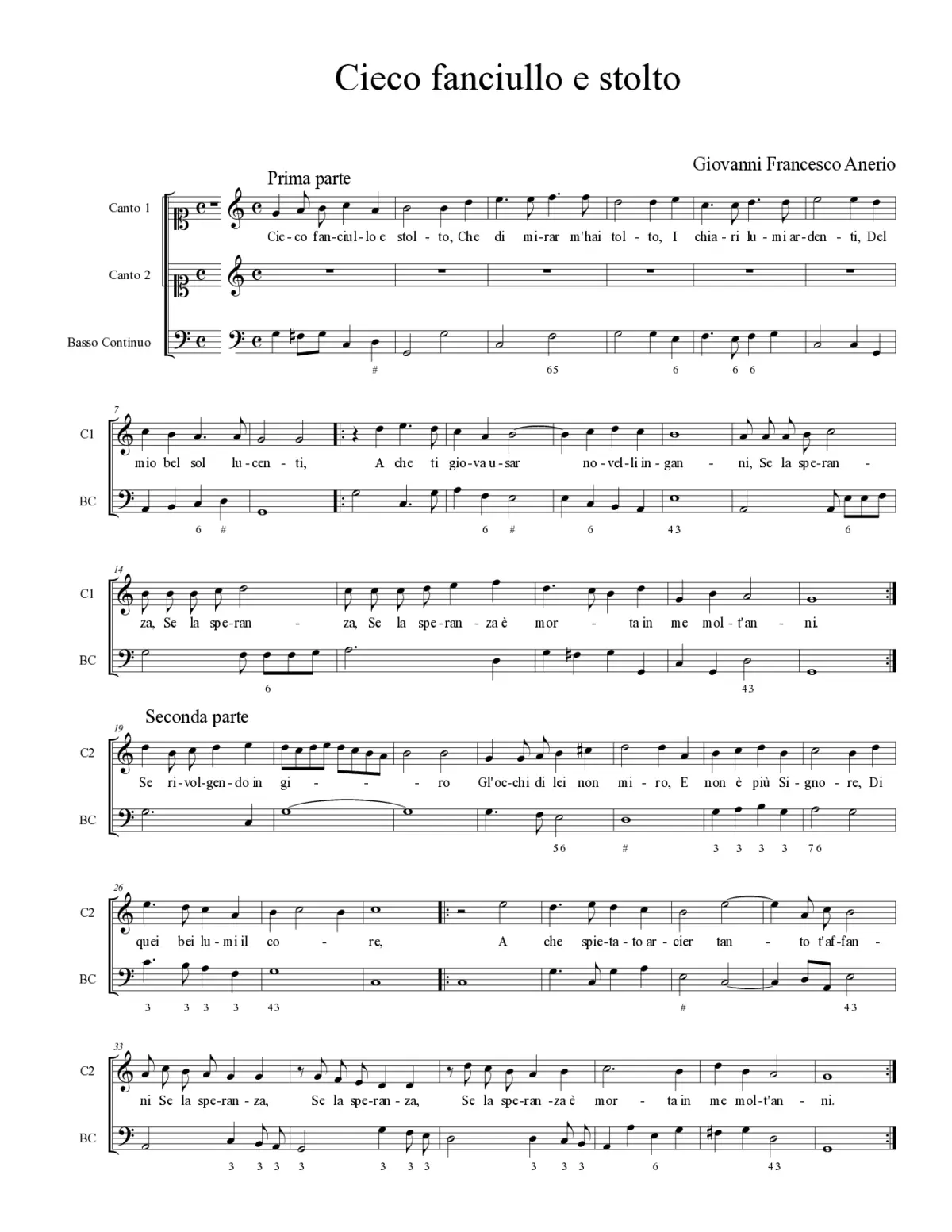 Cieco fanciullo e stolto - Page 1