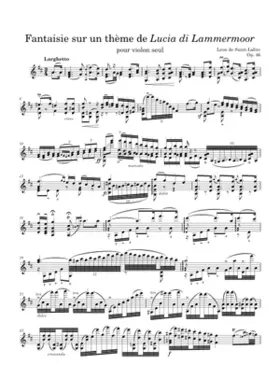 Fantaisie sur un thême de 'Lucia di Lammermoor' Op.46