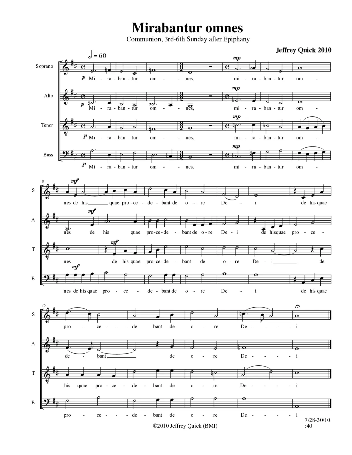Mirabantur omnes - Page 1