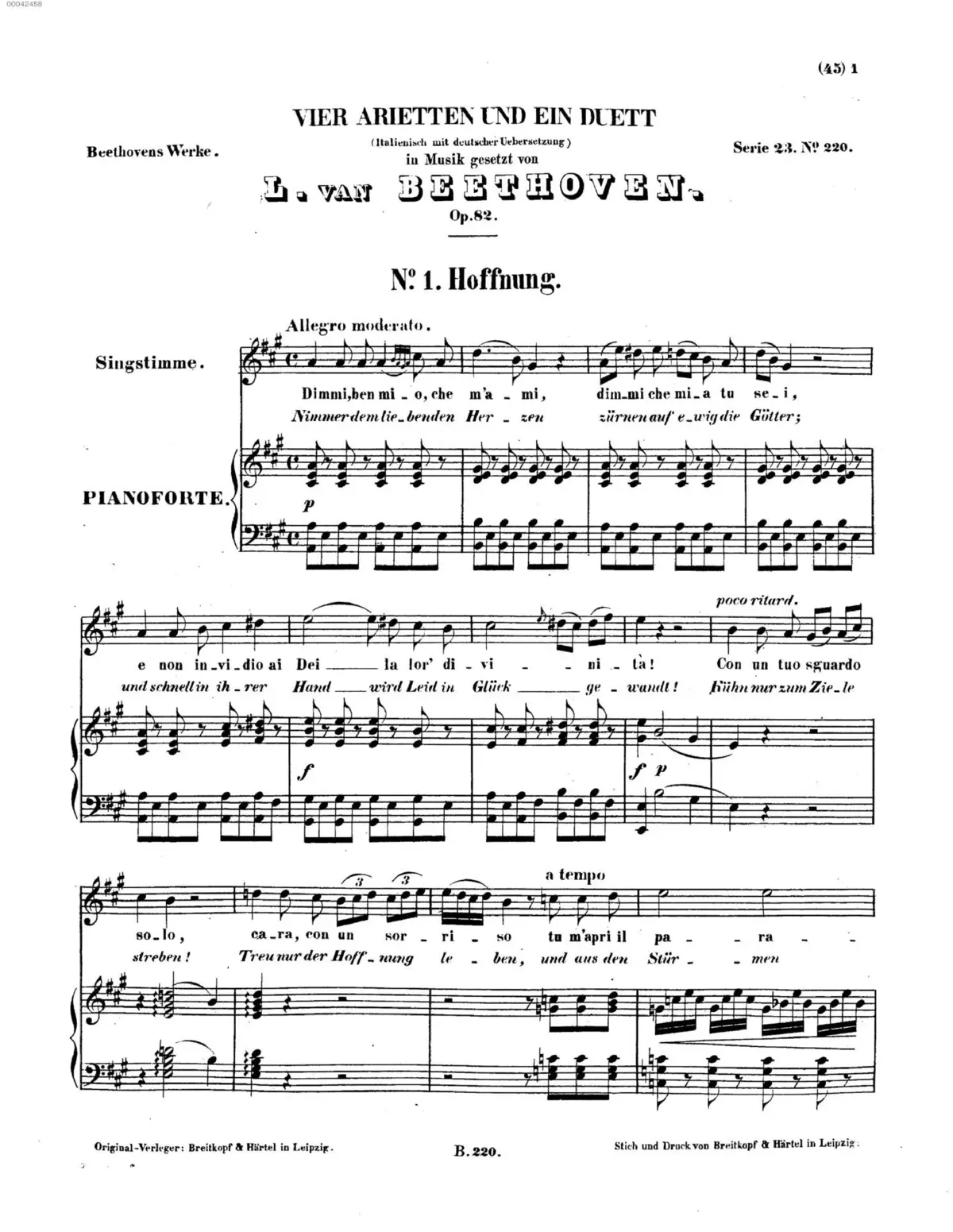 4 Ariettas and a Duet - Page 1