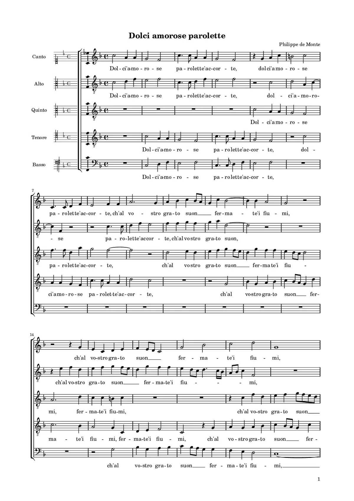 Dolci amorose parolette - Page 1
