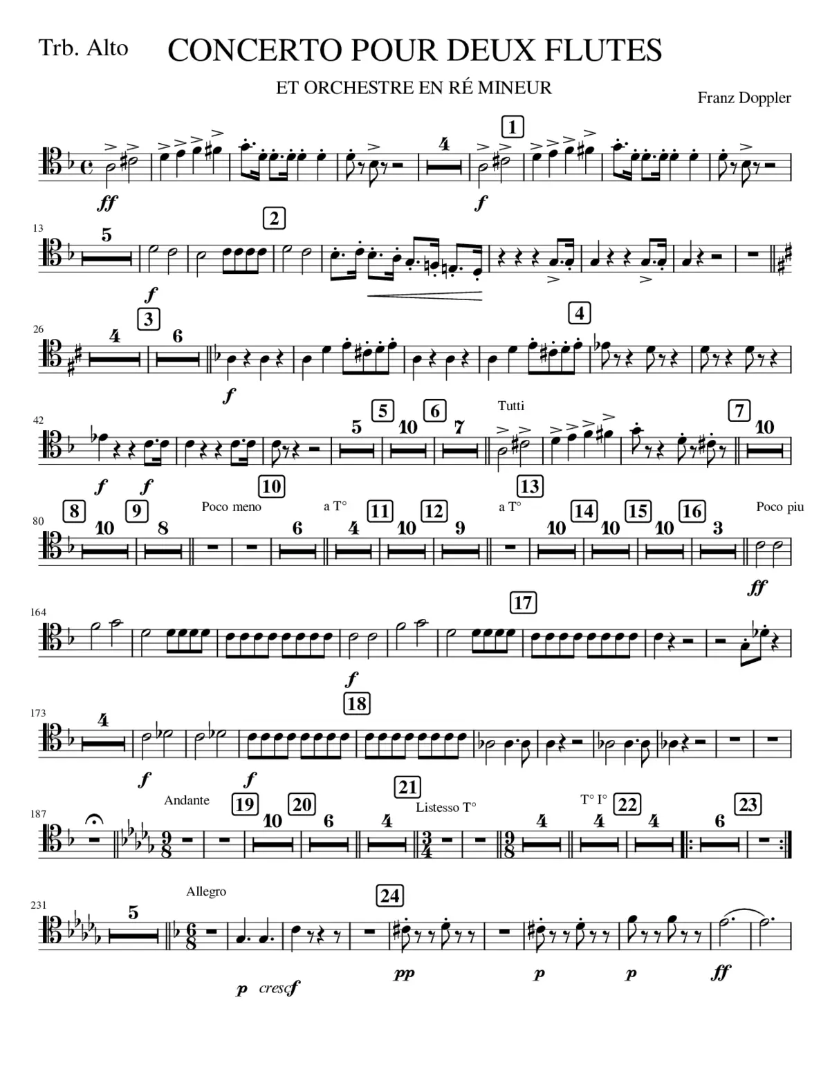 TRBA. CONCERTO 2 FLUTES - Page 1