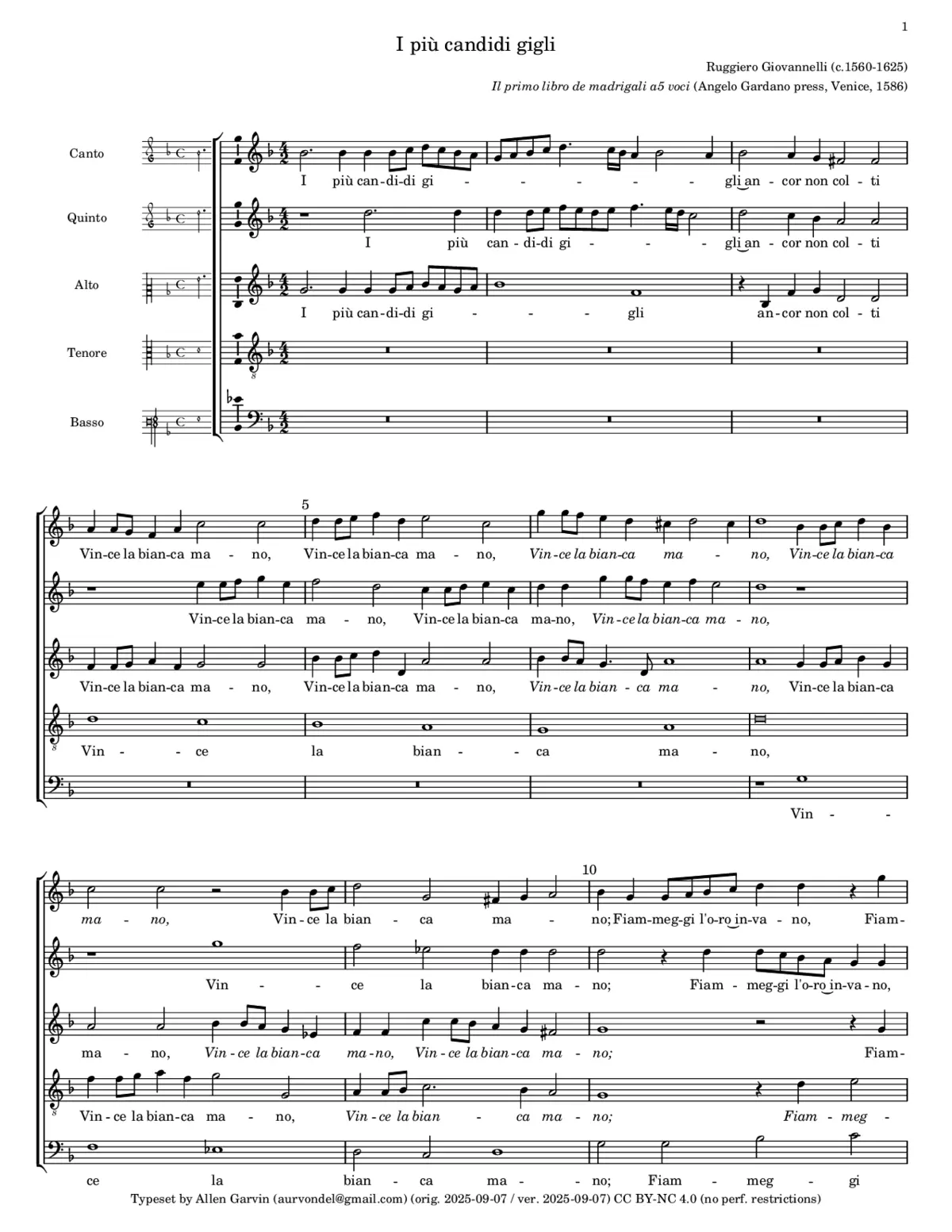 I più candidi gigli - Page 1