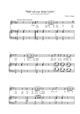 Hab ich nur deine liebe