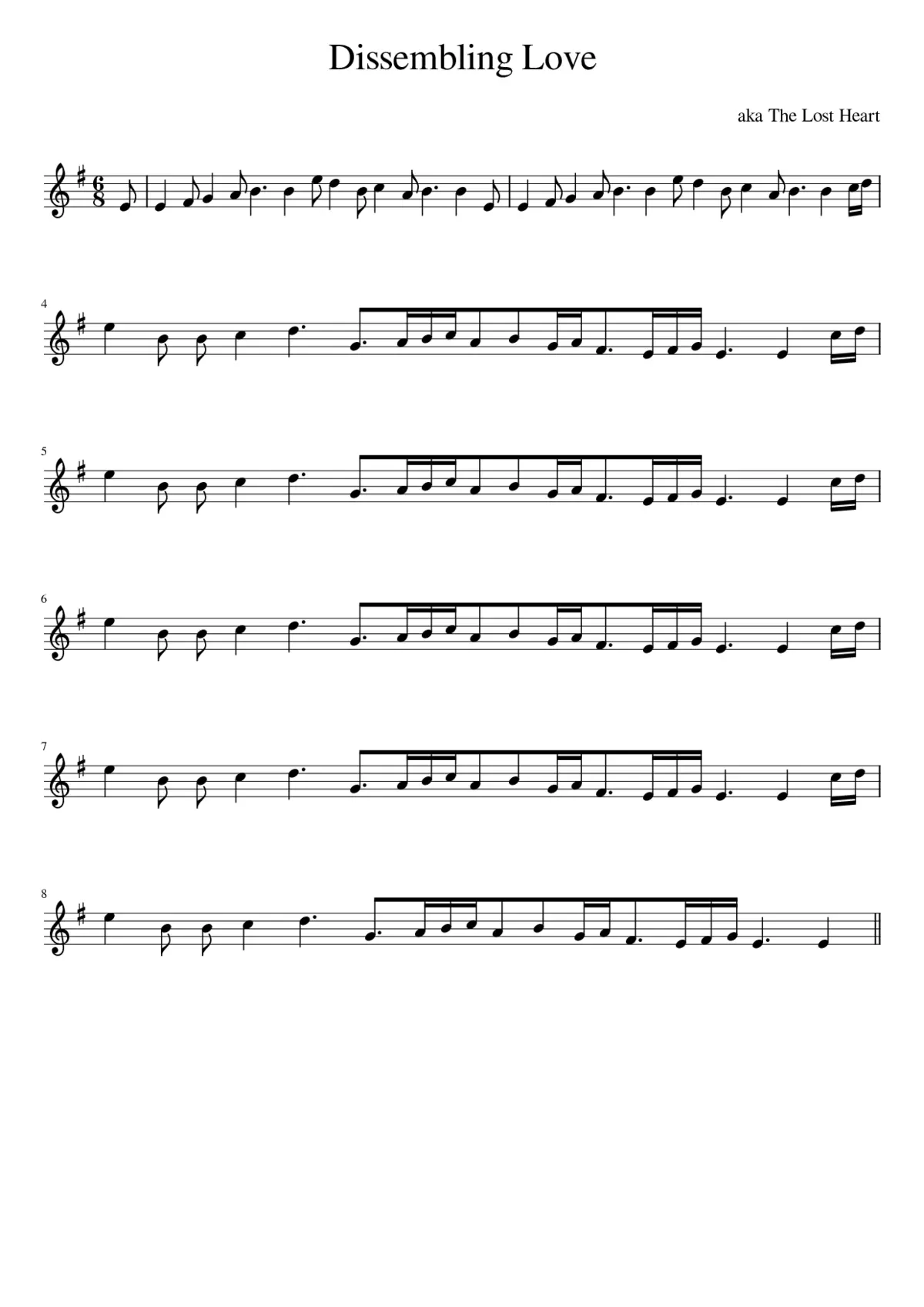 Dissembling Love - Page 1