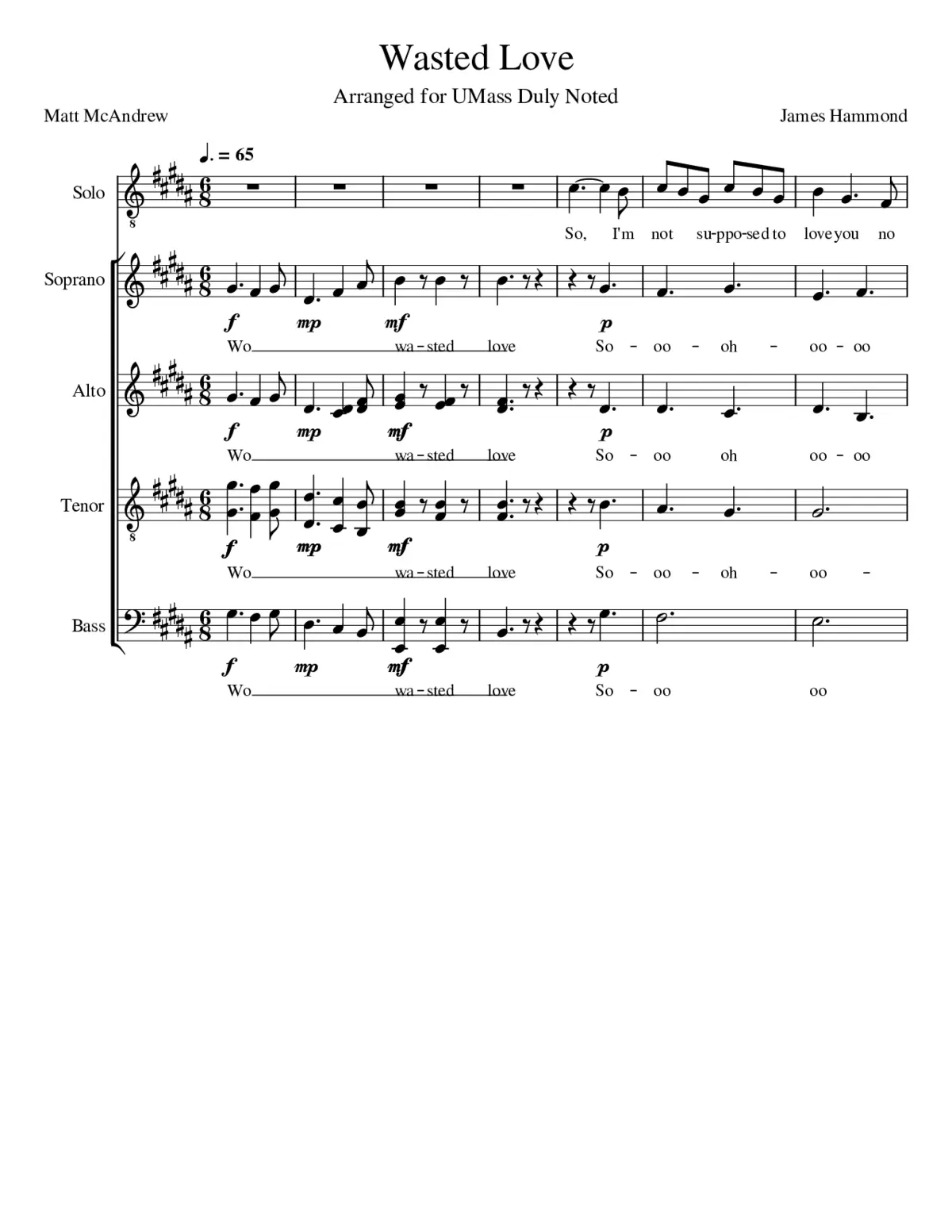 wasted love - Page 1