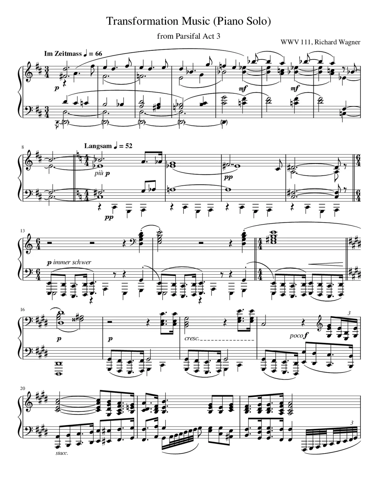 Parsifal WWV 111 - Page 1