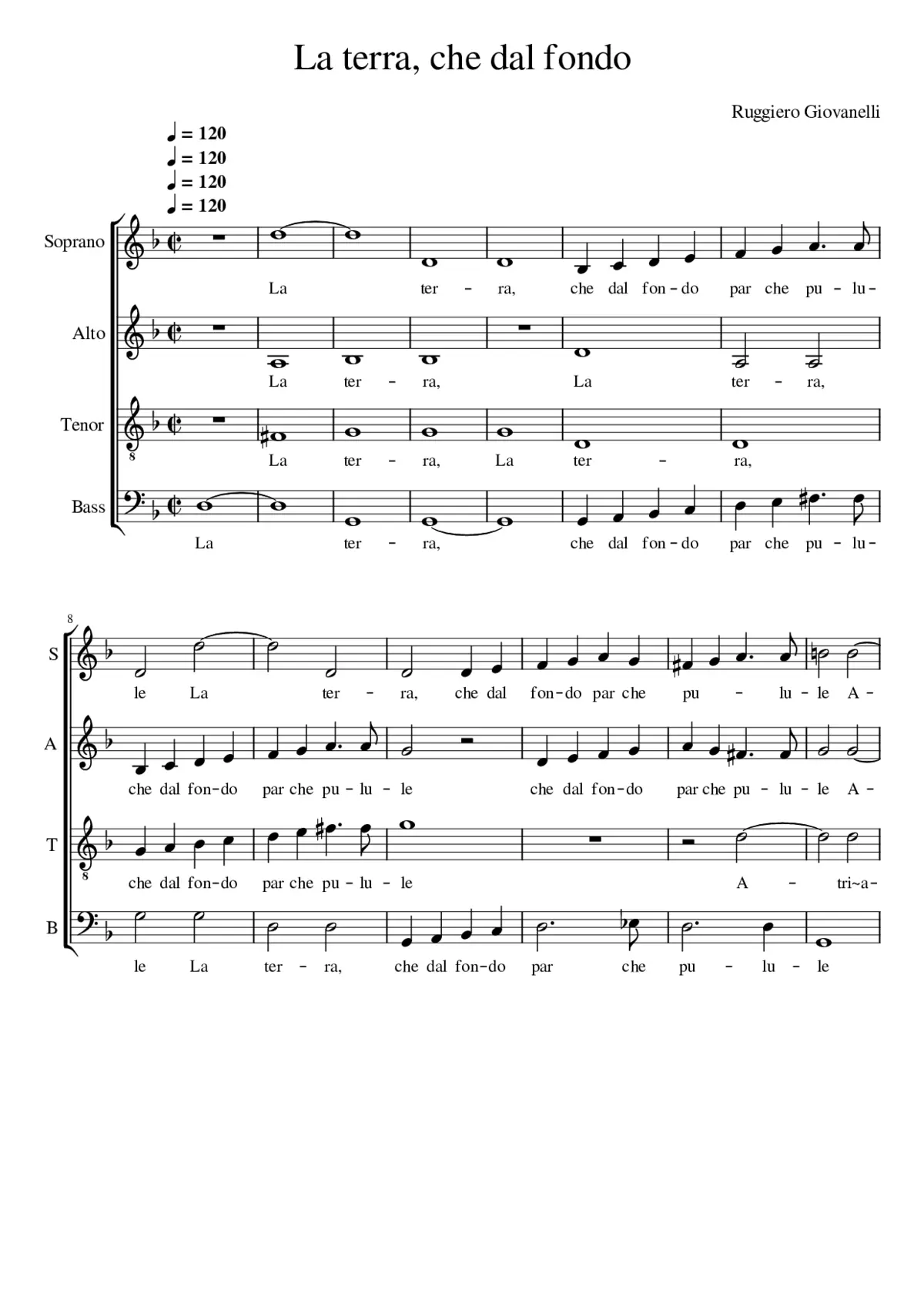 La terra che dal fondo - Page 1