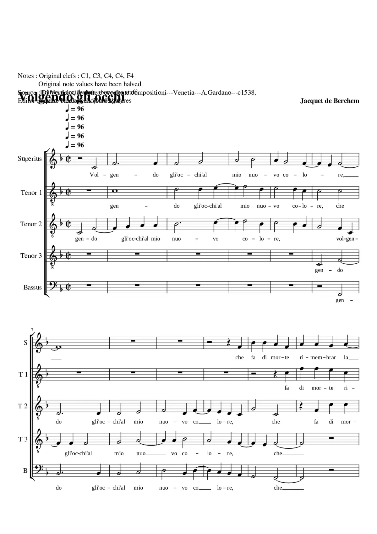 Volgendo gli'occhi - Page 1