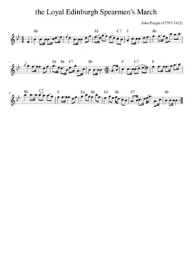 the Loyal Edinburgh Spearmen's March