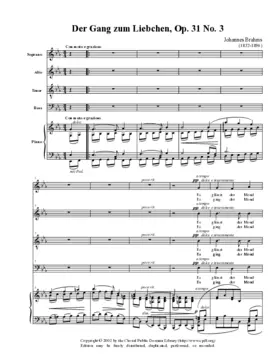 Der Gang zum Liebchen, Op. 31, No. 3