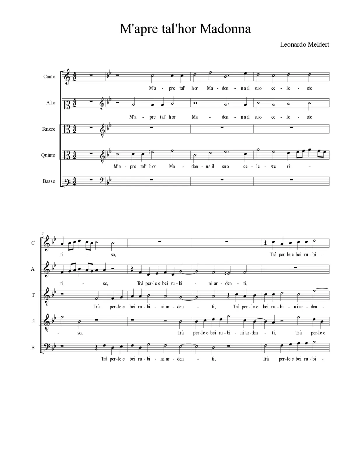 M'apre tal'hor Madonna - Page 1
