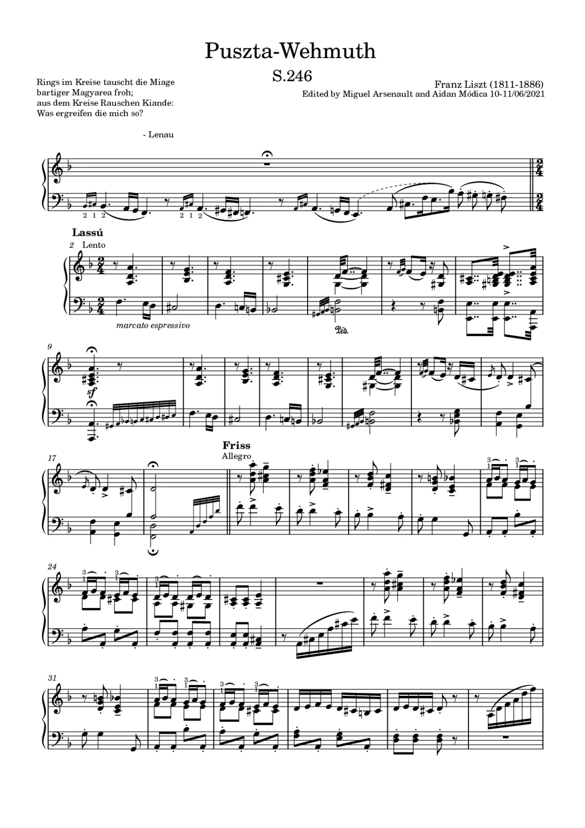 Puszta Wehmut – A puszta keserve - Page 1