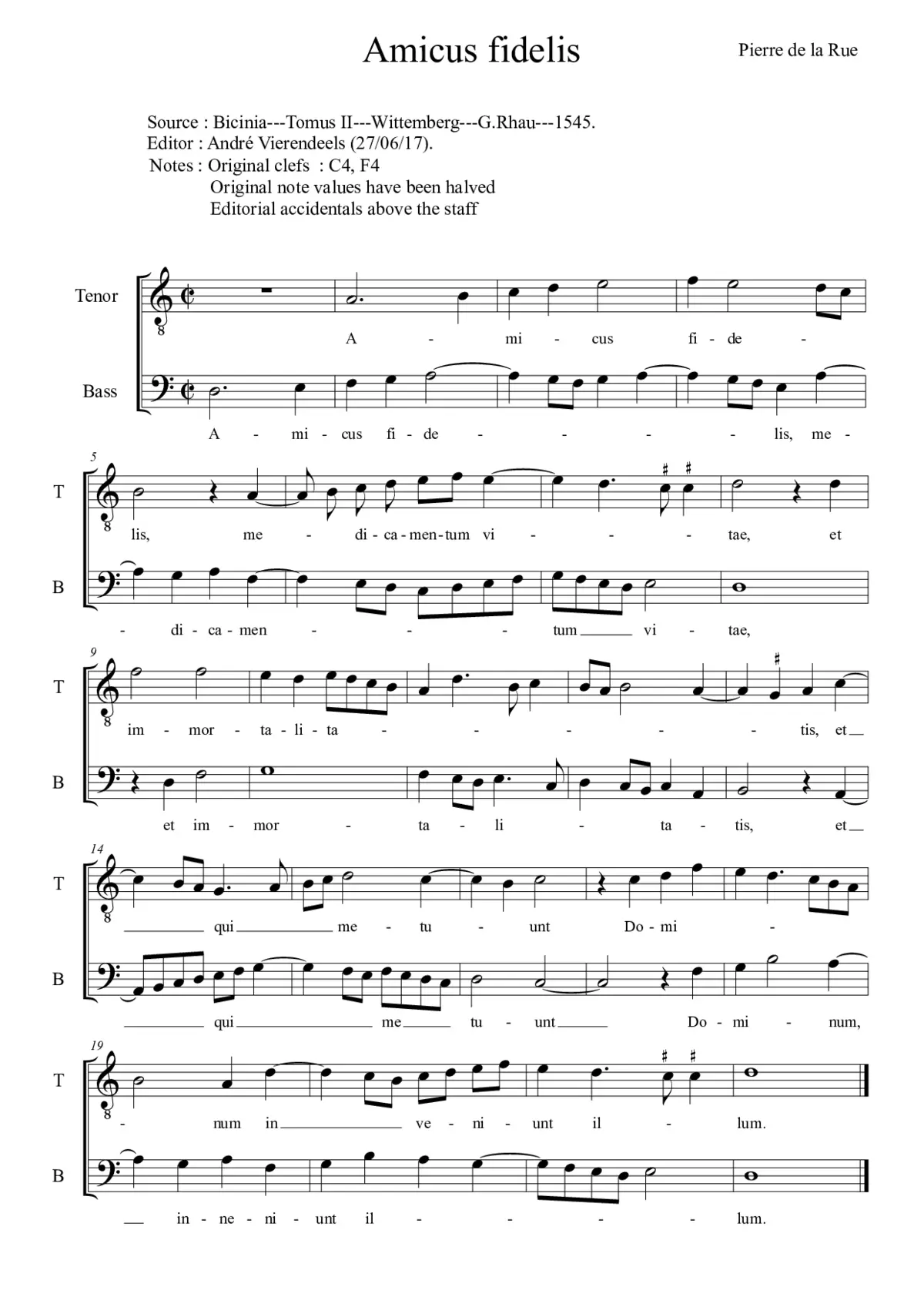 Amicus fidelis - Page 1