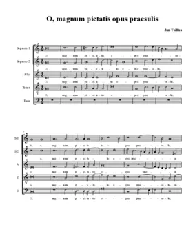 O, magnum pietatis opus praesulis