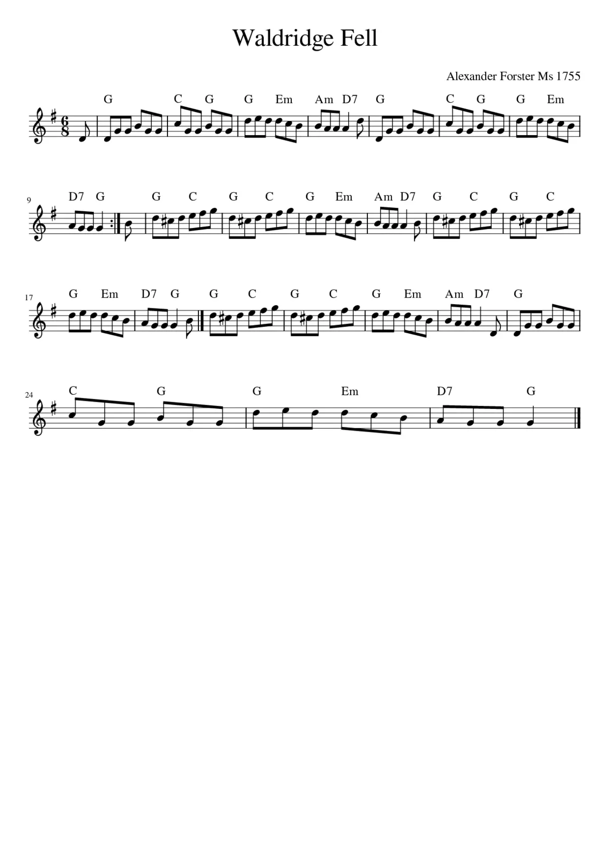 Waldridge Fell - Page 1