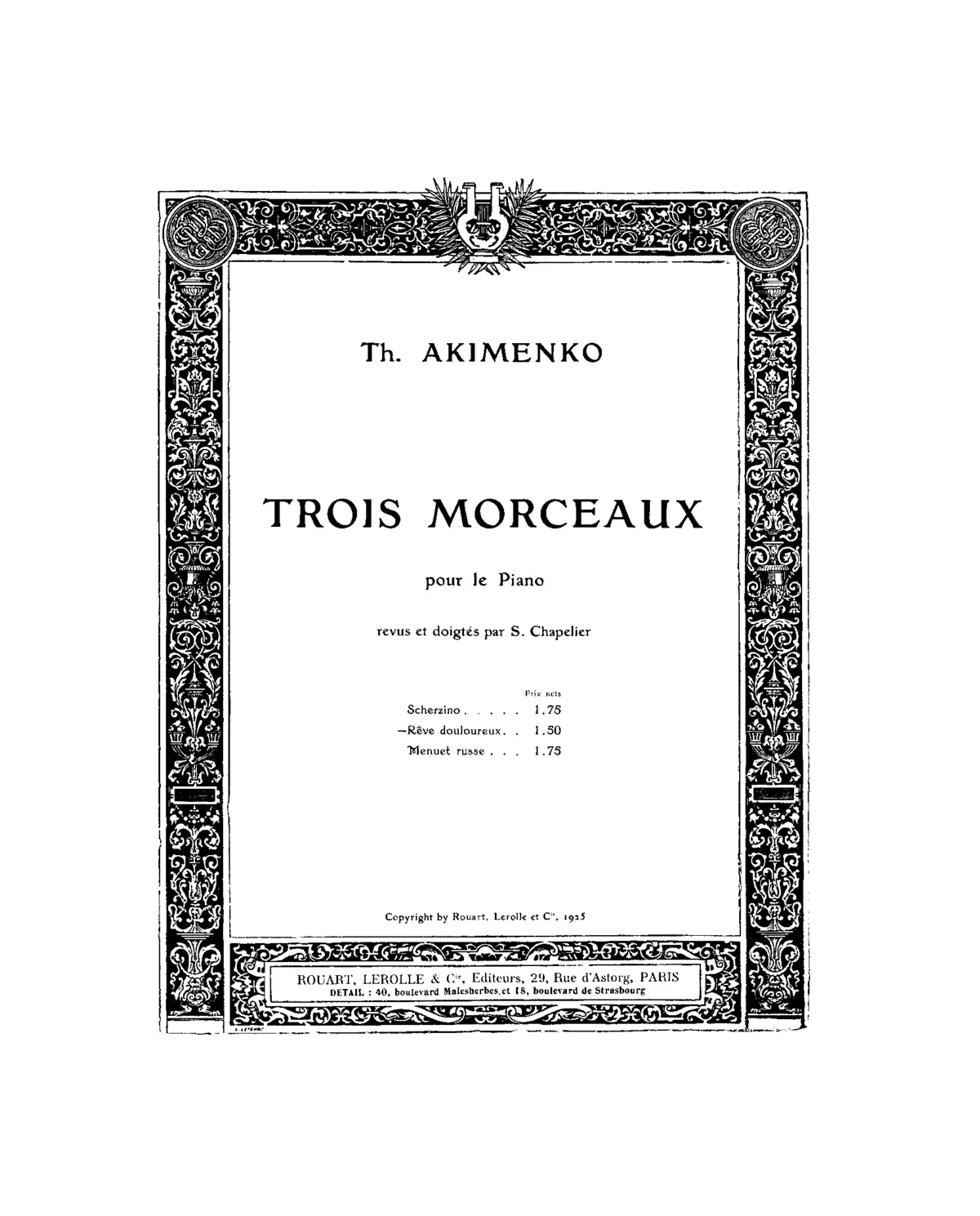 3 Morceaux - Page 1