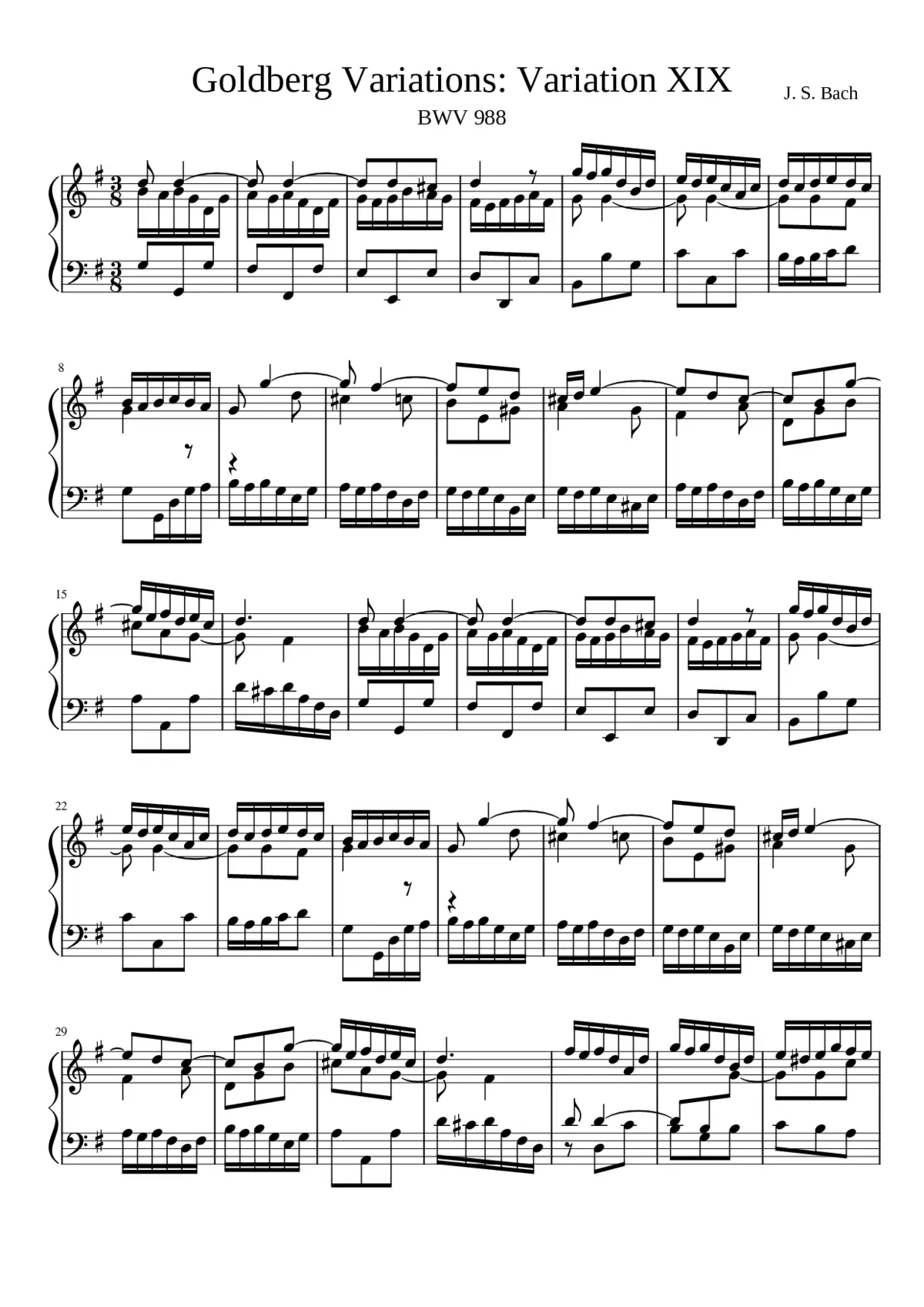 Goldberg-Variationen BWV 988 - Page 1