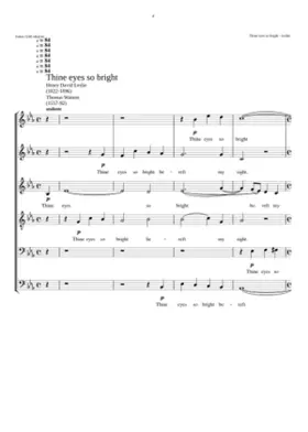 Thine eyes so bright