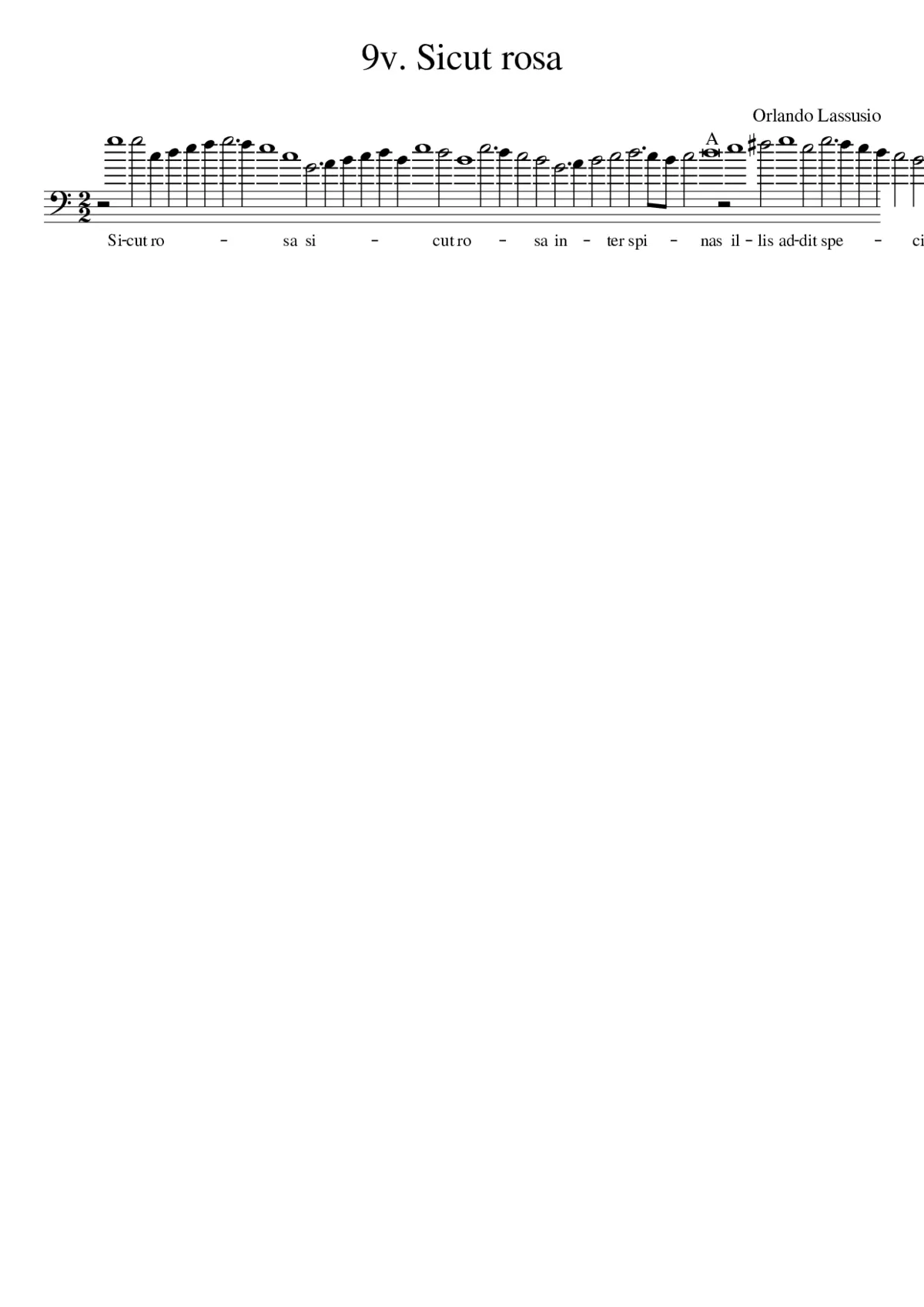 9v. Sicut rosa - Page 1