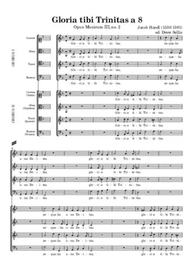 Gloria tibi Trinitas a 8