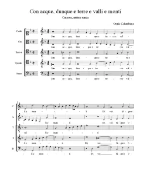 Con acque, dunque e terre e valli e monti