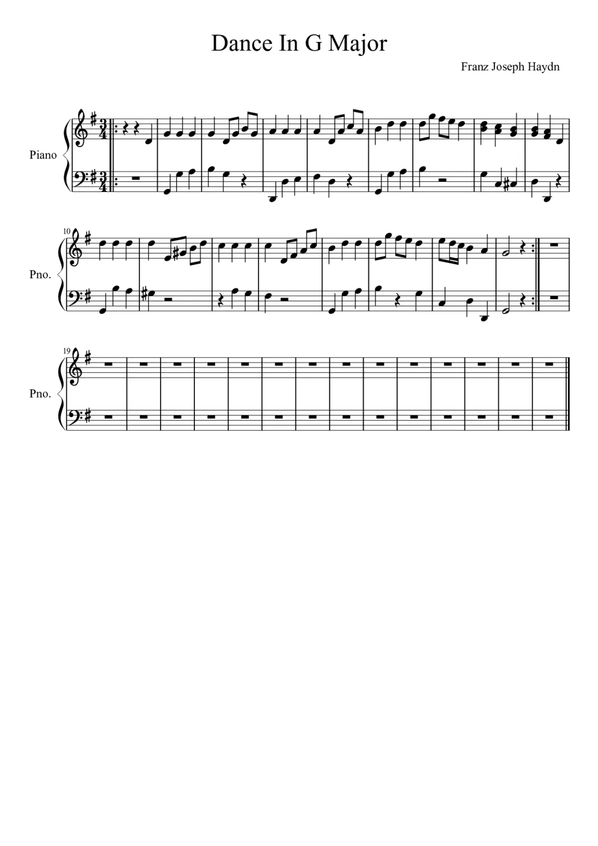 Piano Sonata - Page 1
