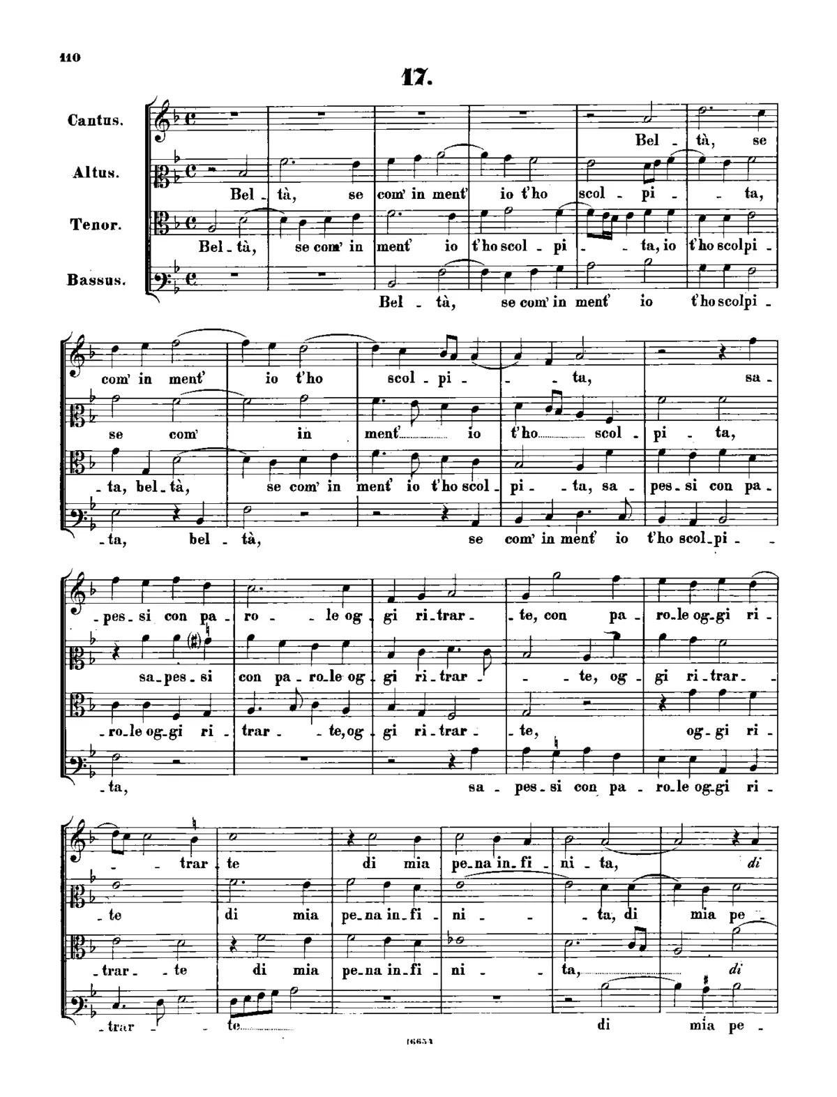 Beltà, se com'in ment'io - Page 1