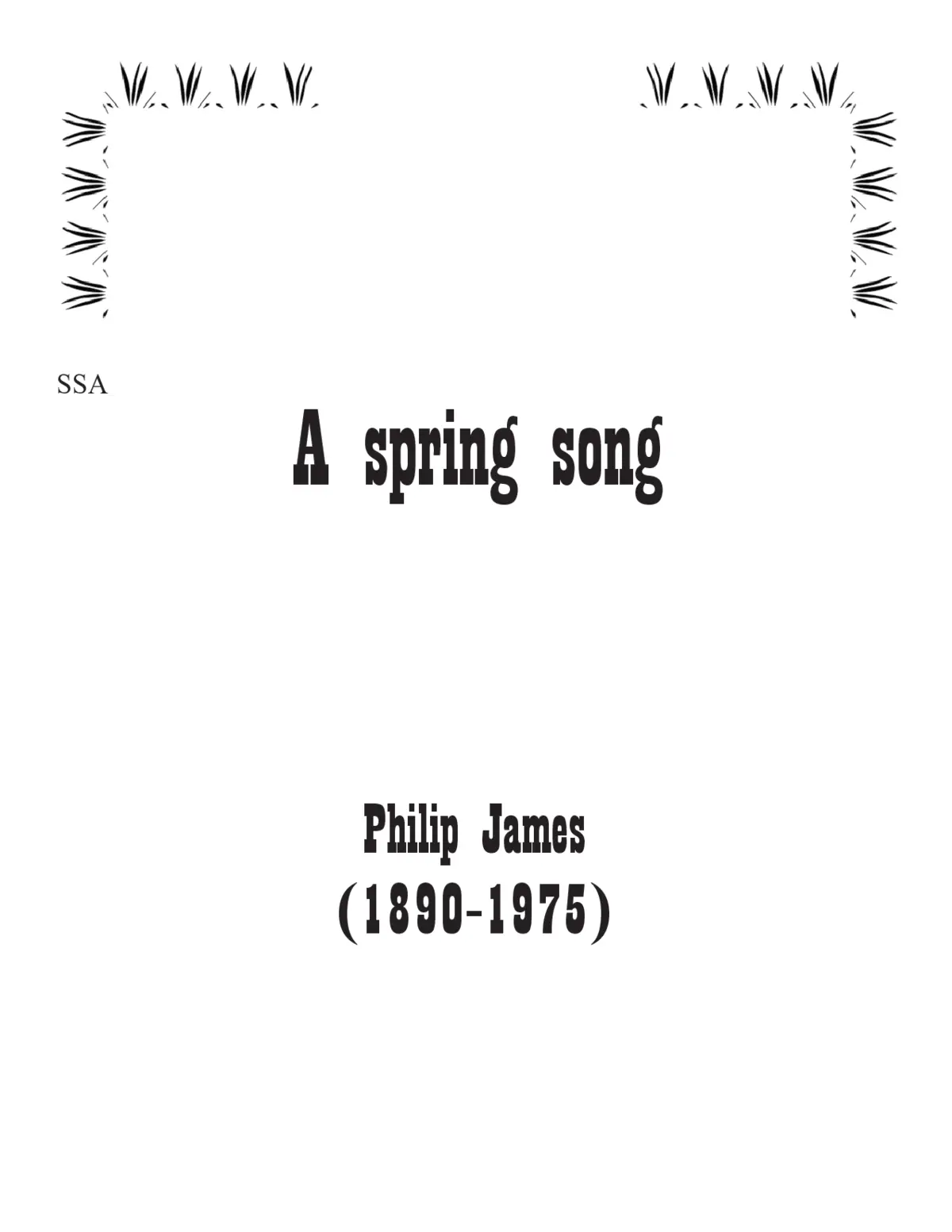 A spring song - Page 1