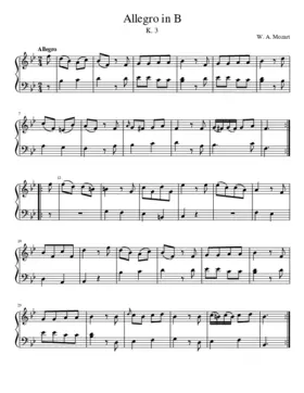 Notenbuch für Nannerl