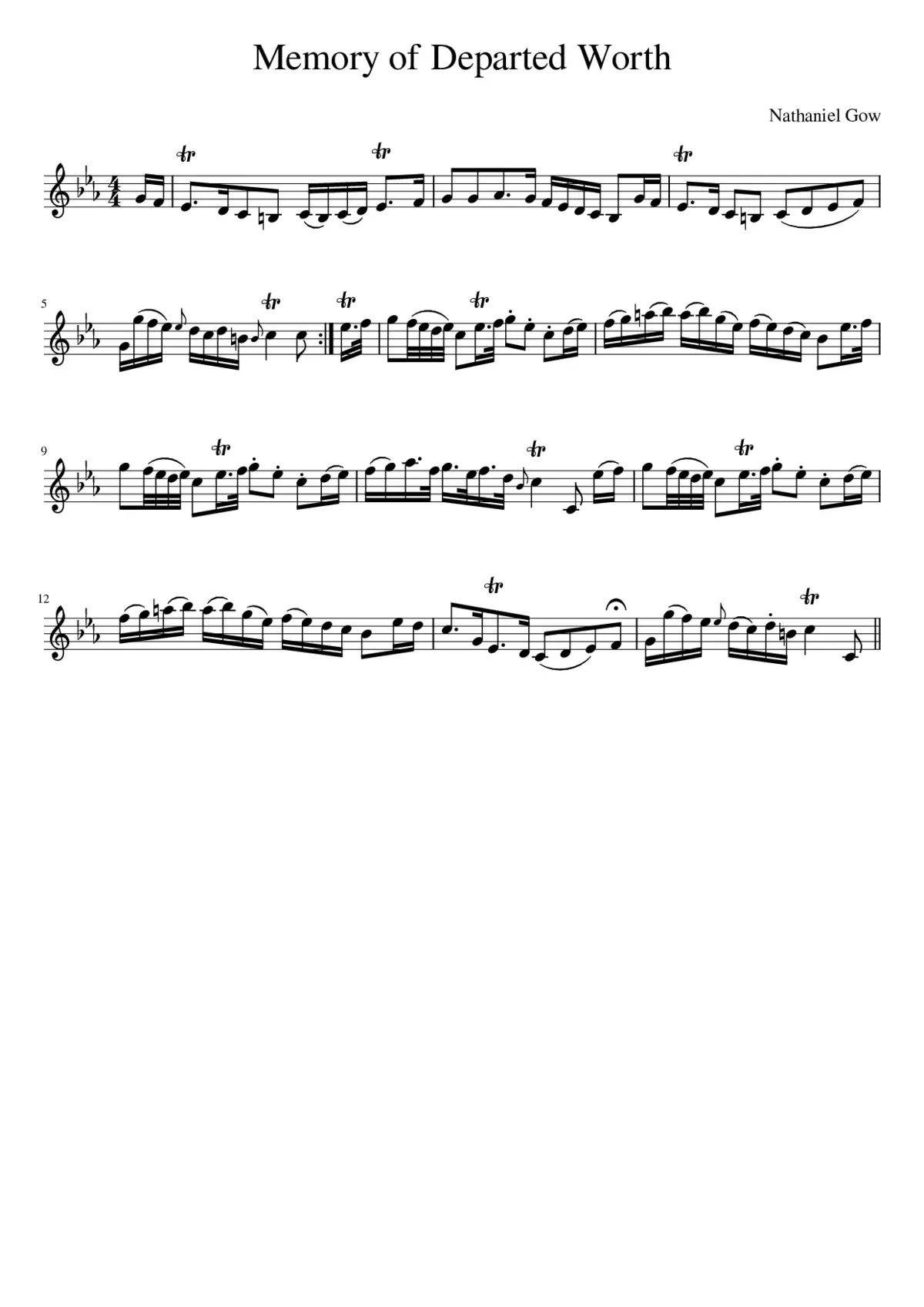 Memory of Departed Worth - Page 1