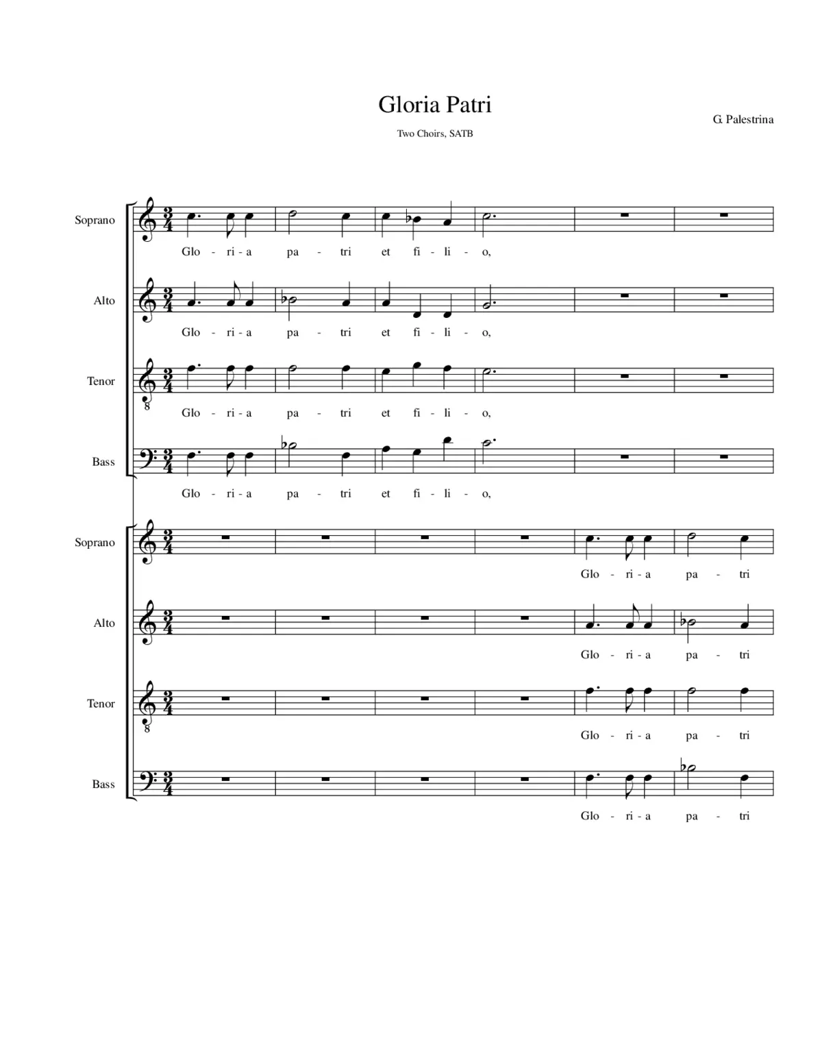 Gloria Patri - Page 1